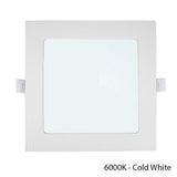 LED inbouw downlight vierkant CCT 3 kleuren - 6000K cool white