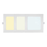 LED inbouw downlight vierkant CCT 3 kleuren - 3 kleuren