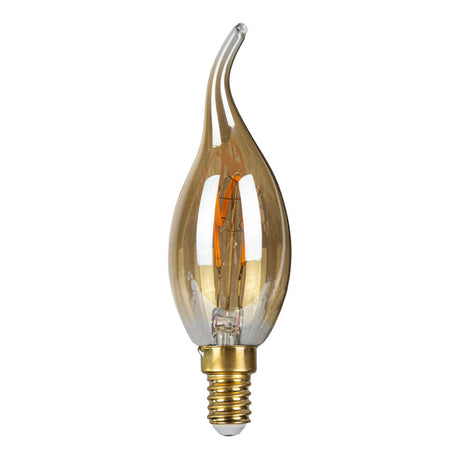 LED Spiraal kaarslamp tip | amber | 4W | dimbaar | E14 | 2200K - Extra warm