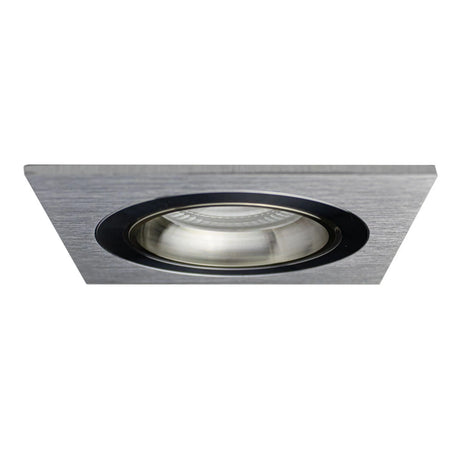 LED ondiepe inbouwspot 6 Watt | Dimbaar | 80mm | kantelbaar | zilver | vierkant