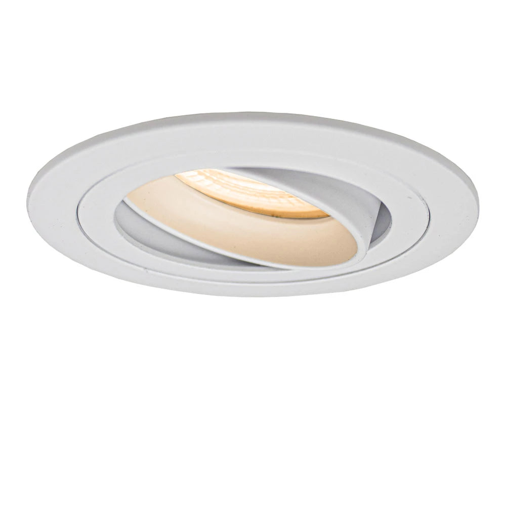 LED ondiepe Inbouwspot 6 Watt | Dimbaar | 80mm | kantelbaar | wit | rond