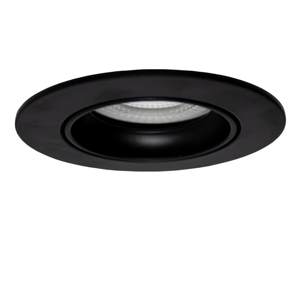 LED ondiepe Inbouwspot 6 Watt | Dimbaar | 68mm | kantelbaar | zwart | CCT