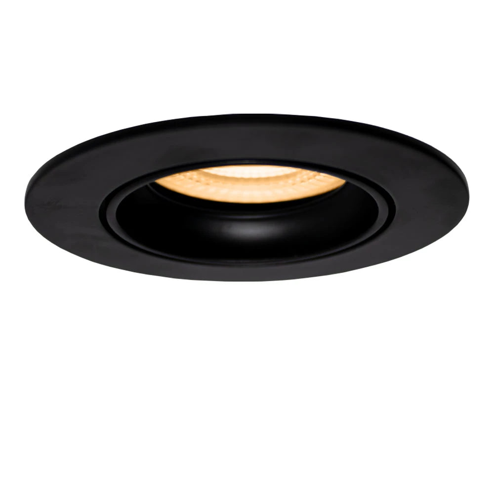 LED ondiepe Inbouwspot 6 Watt | Dimbaar | 68mm | kantelbaar | zwart | CCT