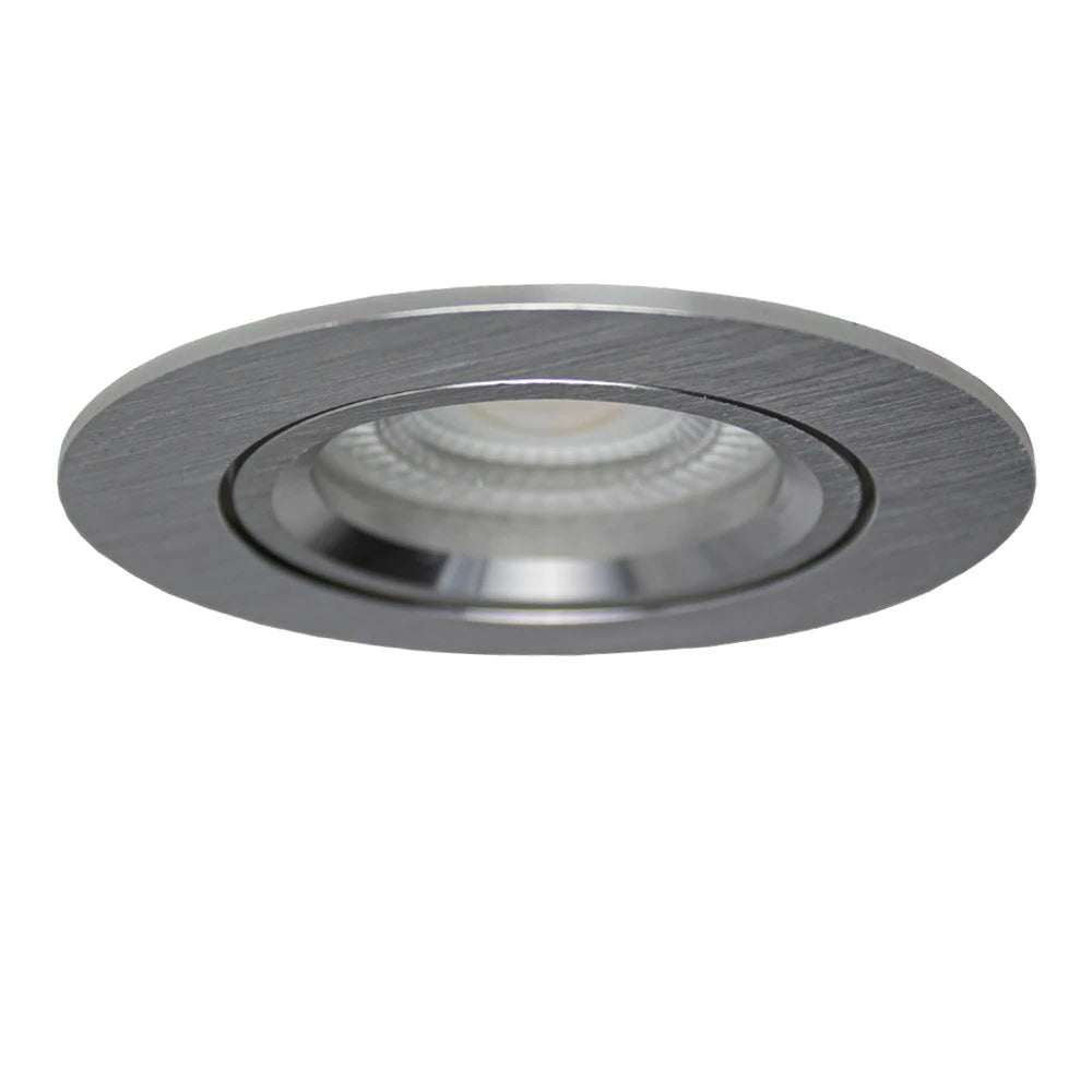 LED ondiepe Inbouwspot 6 Watt | Dimbaar | 70mm | kantelbaar | zilver