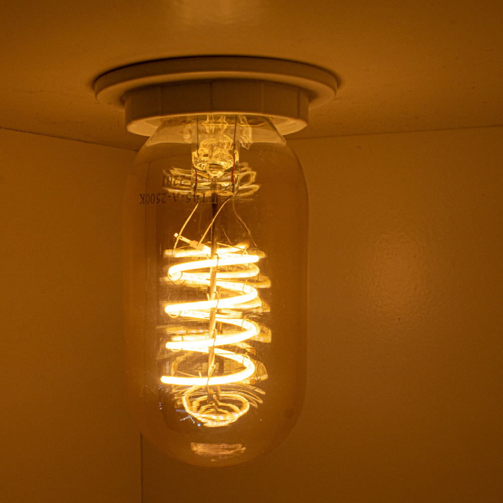 ED Spiraal tube lamp 4W | Tubular | Gold glas | Dimbaar | 2500K - Warm wit