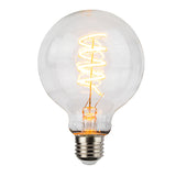 LED Filament Globe lamp spiraal | 80mm | 4 Watt | Dimbaar | 2200K - Vooraanzicht