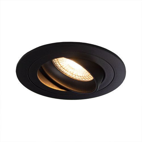 PHILIPS LED Inbouwspot Zwart 4W | Rond | 80 mm | Dimbaar