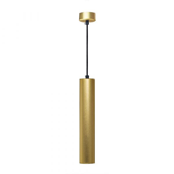 LED Hanglamp goud GU10 fitting 30 cm - vooraanzicht lamp