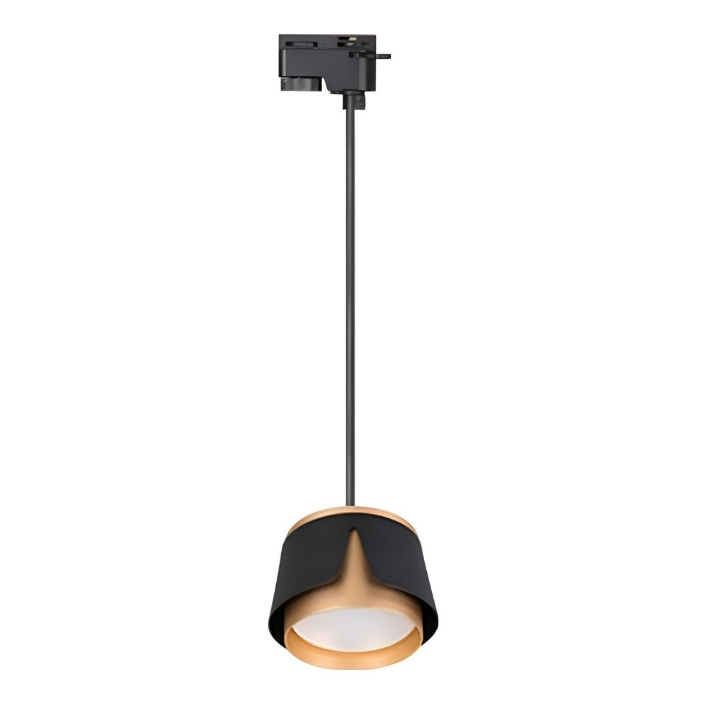 1-fase hanglamp rond Ø100 | Tulip | Zwart/ Goud | GX53 fitting | Uit foto