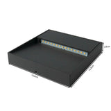 LED wandlamp vierkant | opbouw | voetpad lamp | 4W | 4000K - afmetingen