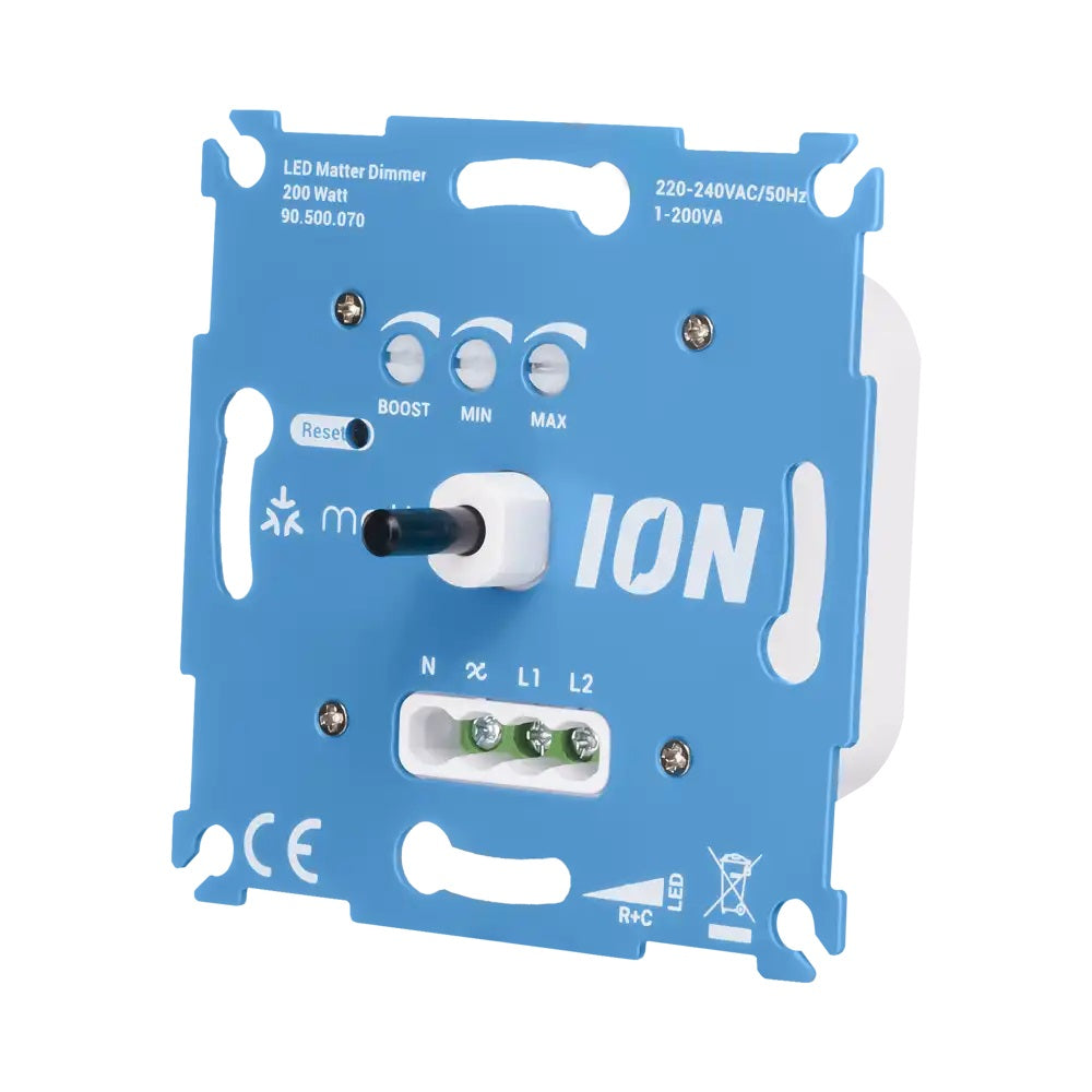 ION Matter LED Dimmer - Universeel - 0.3-200W - Smart - zijaanzicht