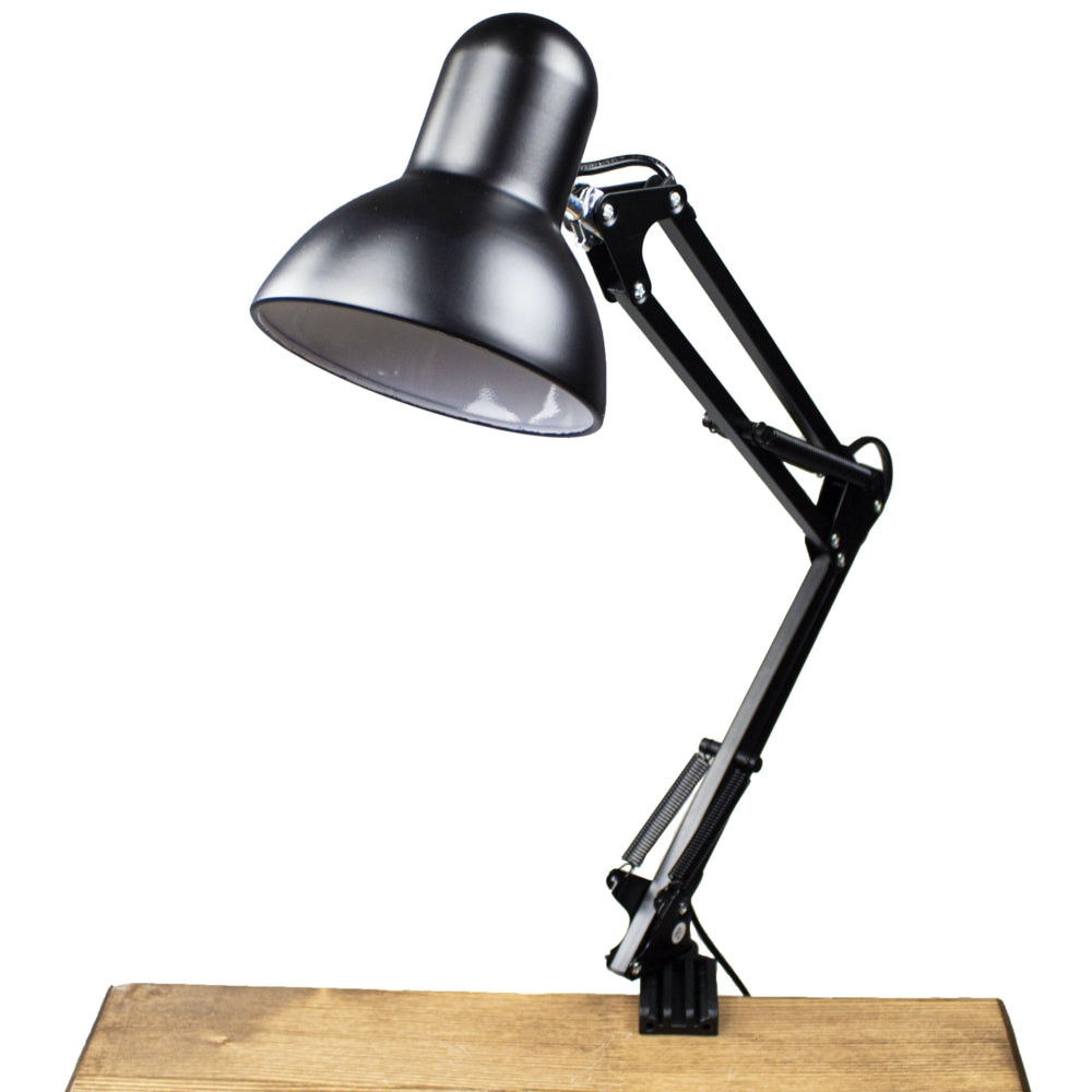 LED Kantelbare Bureaulamp - Industrieel - E27 fitting - met Standaard en Klem