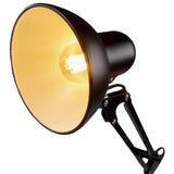 LED Kantelbare Bureaulamp - Industrieel - E27 fitting - met Standaard en Klem