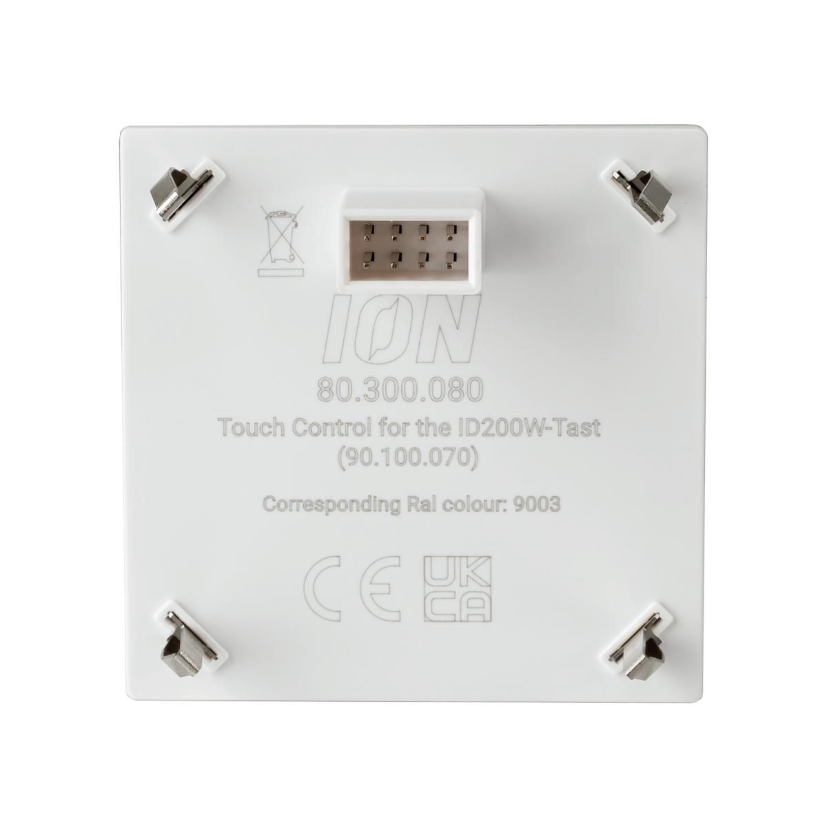 LED IOn dimmer knop touch dimmer - wit - 220V - achterkant