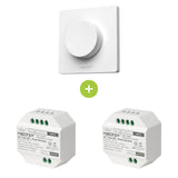 Bundelpakket | 2x Triac draadloze dimmer | 100-240V | Incl. Mi-light afstandsbediening | Wit