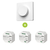 Bundelpakket | 3x Triac draadloze dimmer | 100-240V | Incl. Mi-light afstandsbediening | Wit