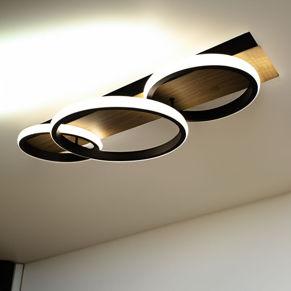 Plafondlamp | 3-rings | 25 watt | 58CM | 4000K - Naturel wit | Sfeerfoto