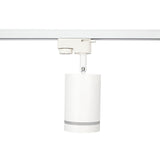 LED Railspot voor 1-fase rails wit met ring gu10 fitting - railspot recht