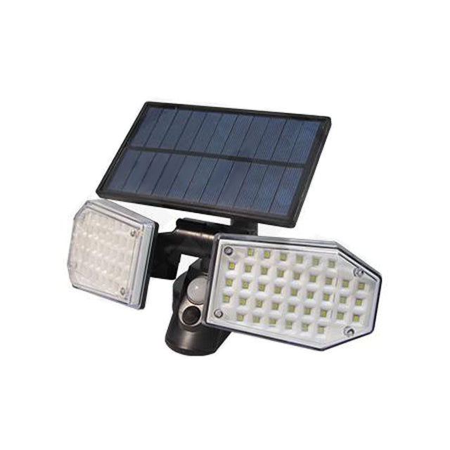 Solar bouwlamp 15 Watt met bewegingssensor 6500K Daglicht - vooraanzicht