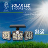 LED Bouwlamp op Solar incl. afstandsbediening en sensor 10 Watt - Sunpanel