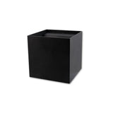 LED Cube Wandlamp - Dimbaar - IP44 - G9 fitting - Zwart - vooraanzicht