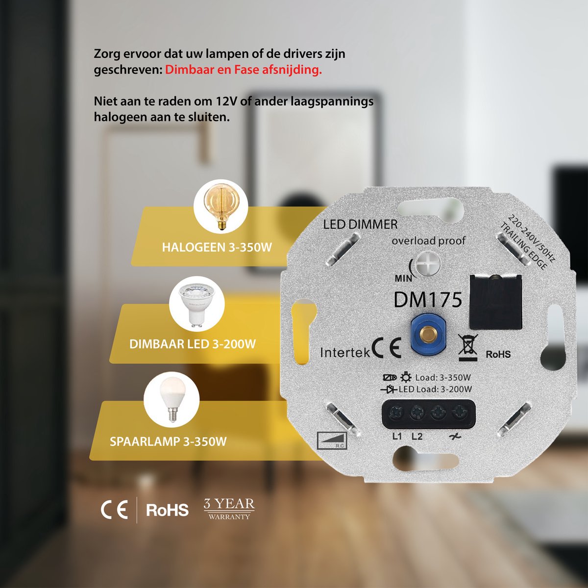 LED Dimmer 2-200 watt - sfeerfoto