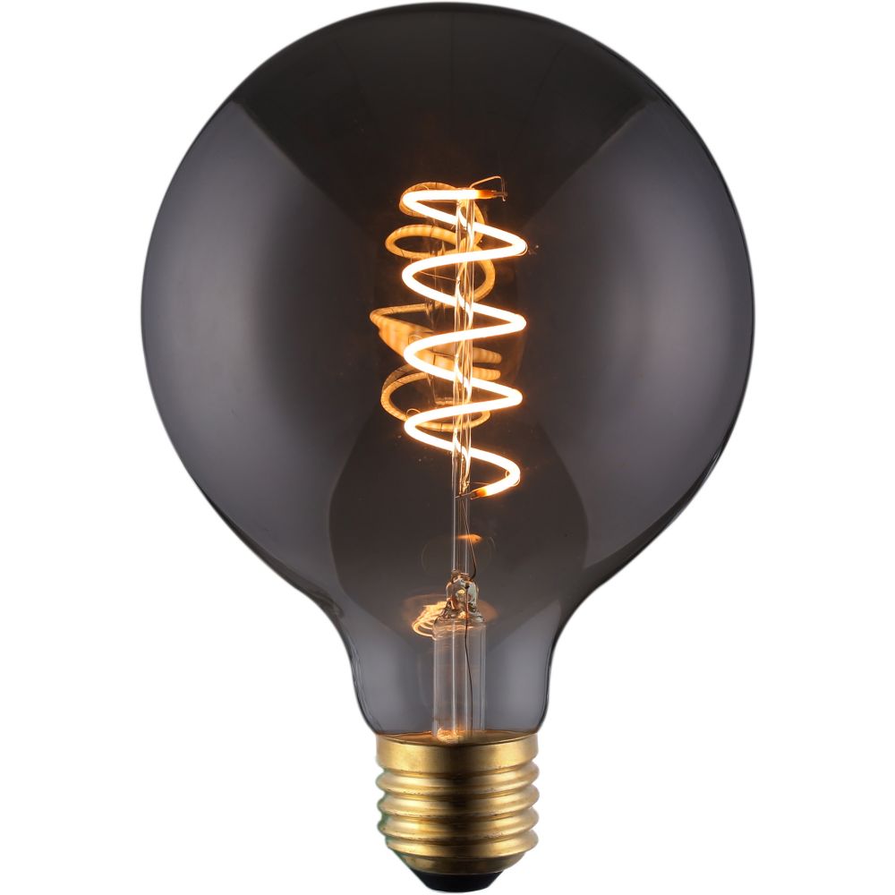 LED Filament Globe lamp smoked | 125mm | 4 Watt | Dimbaar | 2200K - Extra warm