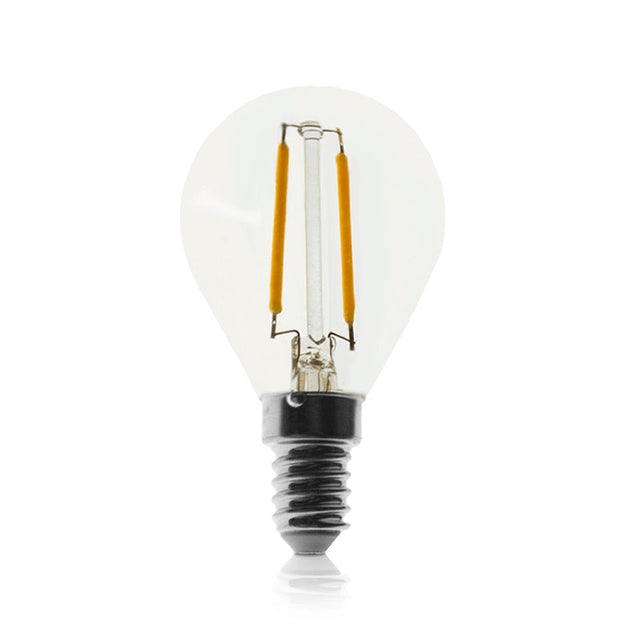 LED Filament bol lamp 2W - Dimbaar - E14 - 2200K - Extra warm wit