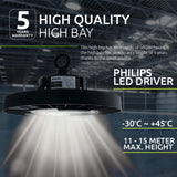 LED High bay 240 watt 150lmw 1-10V Dimbaar Philips - high quality