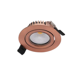 LED Inbouwspot koper - copper - brons - rond - 5 watt - ip44 waterdicht