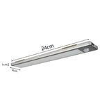 LED Kastverlichting met sensor 1,5W Zilver 24 cm 3000K - afmetingen