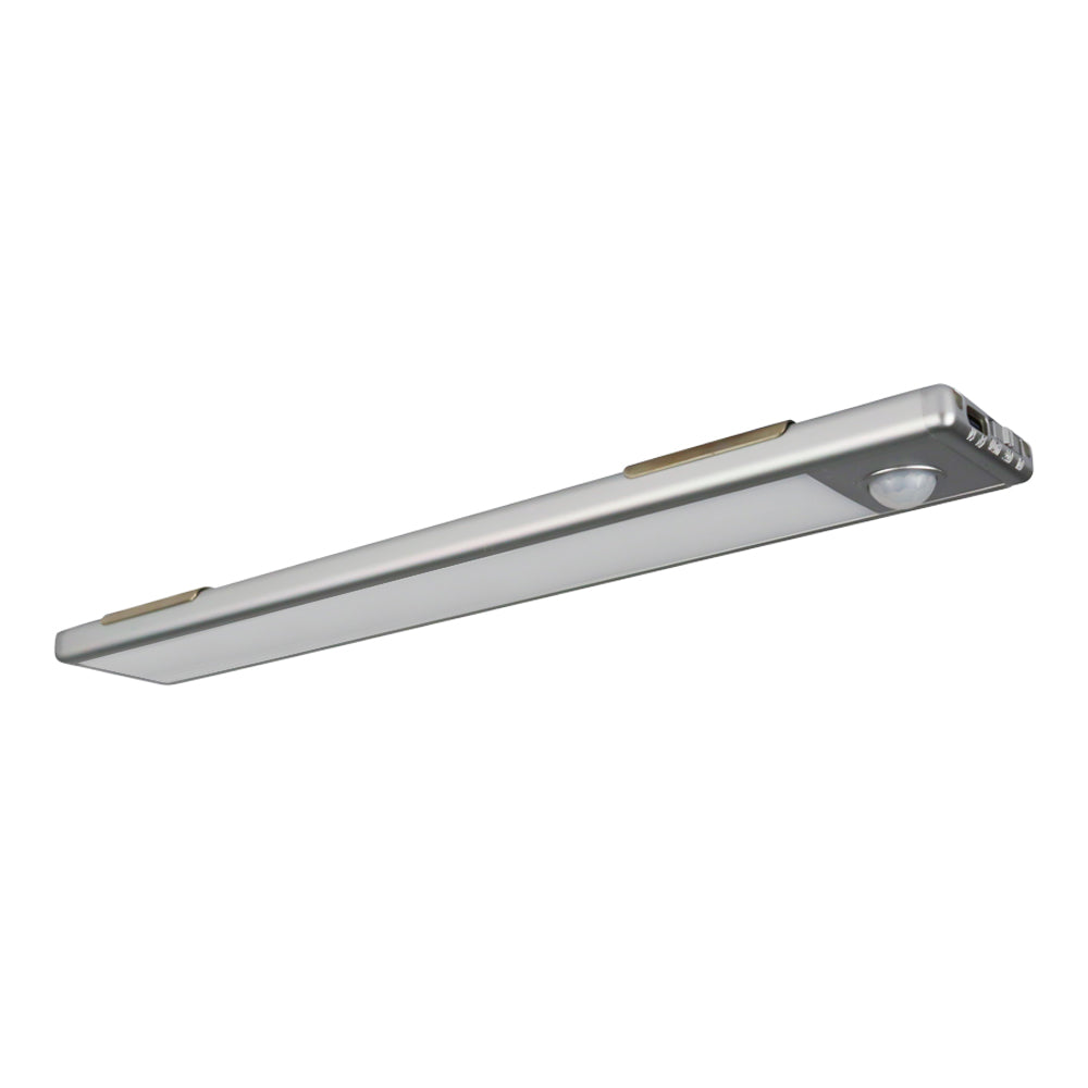 LED Kastverlichting met sensor 1,5W Zilver 24 cm 3000K - vooraanzicht