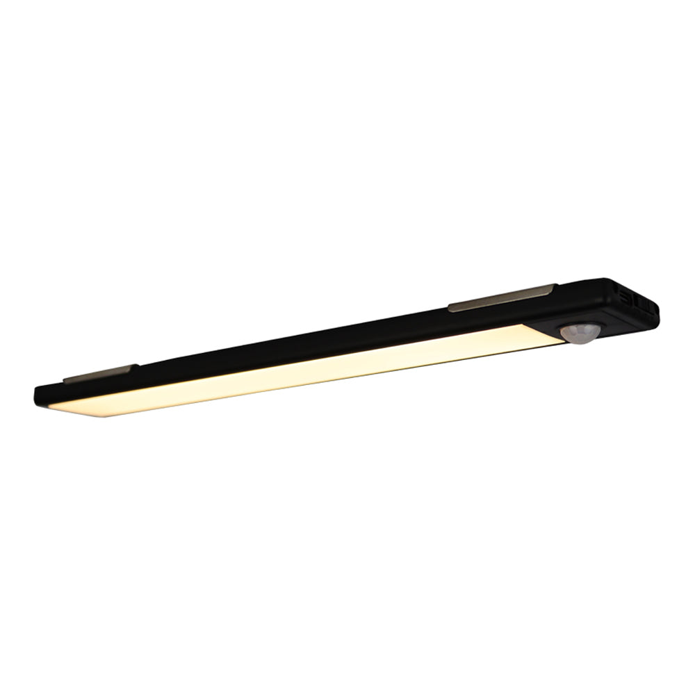 LED Kastverlichting met sensor 1,5W Zwart 24 cm 3000K - warm wit