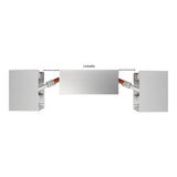 LED Linear hangarmatuur wit - kantoorlamp - 40 watt _ koppelbaar