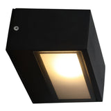 LED Moderne Buiten Wandlamp G9 IP44 Zwart - onderkant aanzicht - warm wit licht