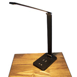 LED Moderne Bureaulamp 7 Watt - Draadloos opladen - Dimbaar - 2700K-6000K | Zwart