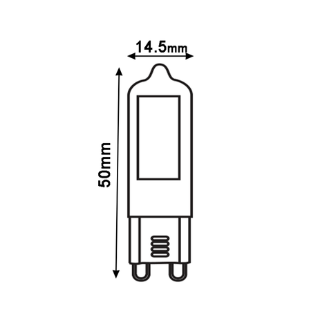 LED Capsule 2W G9 - 220-240V - 2700K | Warm Wit