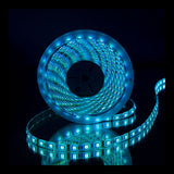 LED Strip RGB - 5 meter rol - compleet - dimbaar - inclusief afstandbediening en adapter - Licht blauw