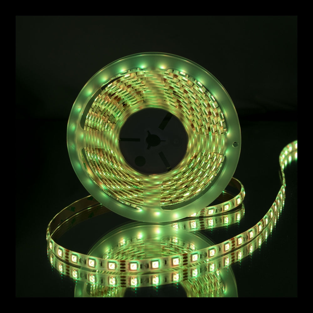 LED Strip RGB - 5 meter rol - compleet - dimbaar - inclusief afstandbediening en adapter - Light green