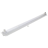 LED TL armatuur T8 60cm IP22 - enkel - afmetingen