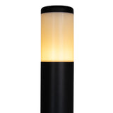 LED Tuinpaal - Staande buitenlamp | Rond | 70cm | Zwart | IP54 - DOLLY - closeup warm licht