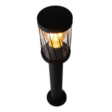 LED Tuinpaal - sokkel - Staande buitenlamp | 50cm | Zwart | IP44 - TOMBA - bovenaanzicht