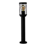 LED Tuinpaal - sokkel - Staande buitenlamp | 50cm | Zwart | IP44 - TOMBA - vooraanzicht lamp uit