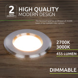 Bundel | LED Veranda inbouwspot | Ø31mm | 1.5 W | Dimbaar - Silver | 10 Stuks