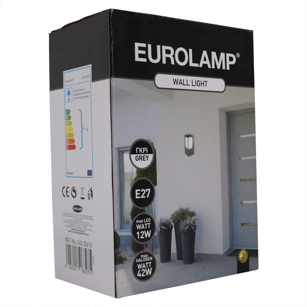 LED Wandlamp buiten zwart E27 fitting waterdicht - verpakking