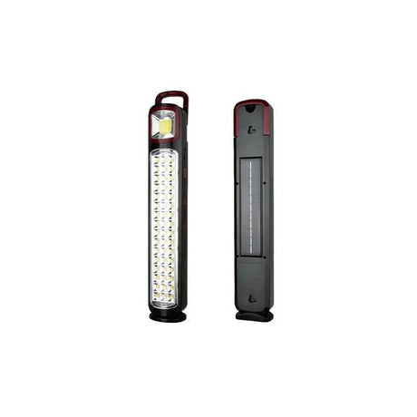 LED Werklamp - Handlamp met solar 12.8 Watt - Oplaadbaar - Magnetisch - 6500K - zijaanzicht