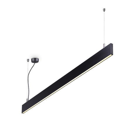 LED hangarmatuur zwart - kantoorlamp - 32 Watt - 1-10V Dimbaar - 120cm - 3000K - Warm wit