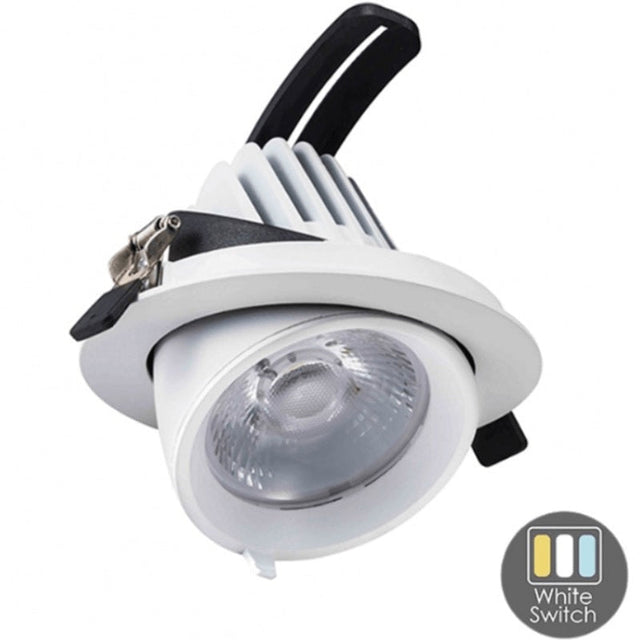 LED inbouw downlight -30W-Ø145mm-Kantelbaar-CCT- 3 lichtkleuren