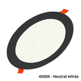 led inbouw downlight zwart rond - 4000K neutral white