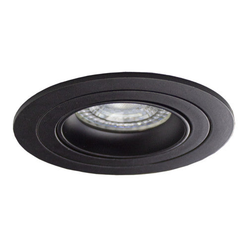 PHILIPS LED Inbouwspot Zwart 4W | Rond | 80 mm | Dimbaar